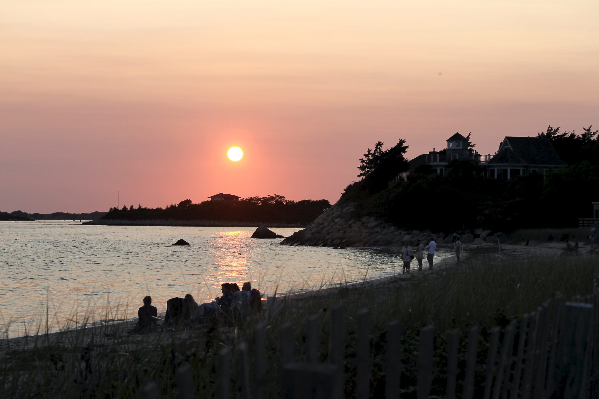 Harvest Moon Heaven Nobska Beach Sunset Moonrise SLIDE SHOW Cape