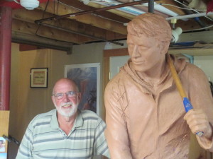 Sculptor David Lewis.