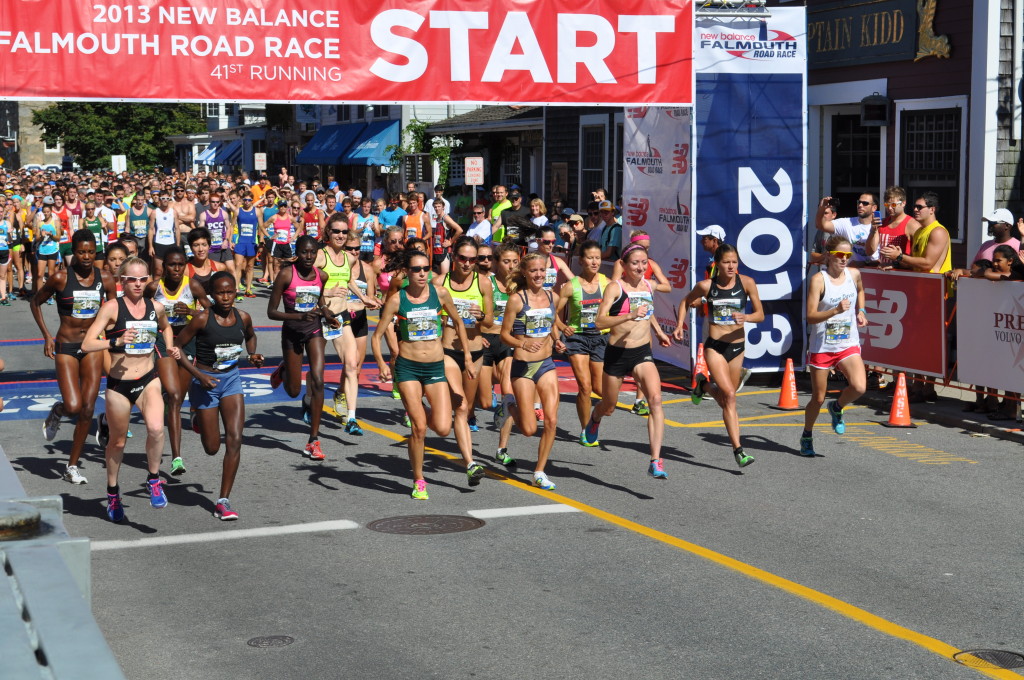 The elite women started first at this year's Falmouth Road Race.