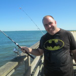 Rob Dorrer of Centerville enjoys a day of fishing.