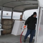 Joe Poillucci, on a fuel delivery to Falmouth Harbor.