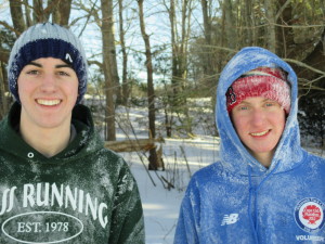 Nate Rockwood and Neil Koontz, after a few runs down the hill.