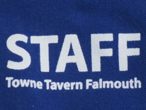 A closeup of part of my old staff shirt - Brian Tarcy