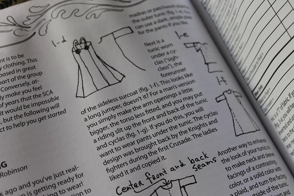 Dress patterns are explained in the "Known World Handbook."