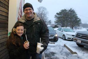 Getting ice cream was an adventure during a blizzard for 
