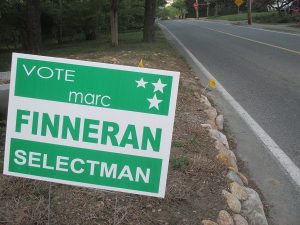 Finneran is running for selectman for the third time.