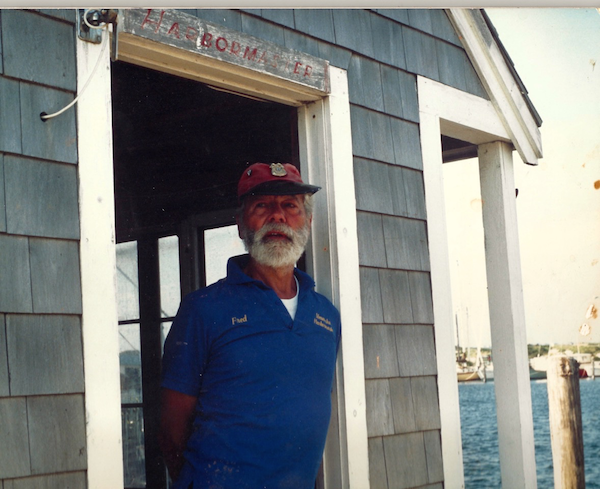 COURTESY CLEM LITTLETON This photo of Fred Littleton when he was harbormaster in Menemsha on Martha’s Vineyard, was taken by the famous photographer, Albert Eisenstaedt, who vacationed in Menemsha for more than 50 years. Eisenstaedt took many photos of Littleton and gave this one to the Littleton family.