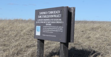 sign at Town Neck Beach