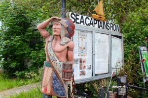 Dominic Alessandra, a resident of Pleasant Street, has made it his mission for the street's rich history to be recognized. He has put up signage about "Sea Captain's Row" in front of his home.
