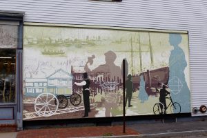 After: The new mural installed on Pleasant Street.