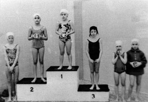 Sunita Williams as a young athlete, capturing second place.