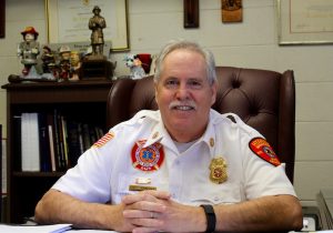 CAPE COD WAVE PHOTO Hyannis Fire Chief Harold Brunelle is retiring after 44 years with the department.