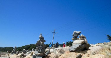 Shining Sea Bikeway Rock Statues