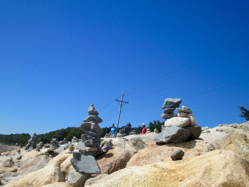 Shining Sea Bikeway Rock Statues