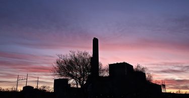 Canal Generating Plant Sunset
