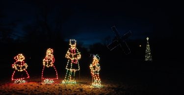 Eastham Windmill Christmas Lights