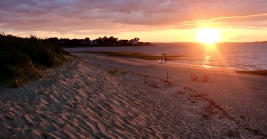 Millway Beach July sunset