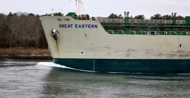 Great Eastern Frieighter in the Cape Cod Canal