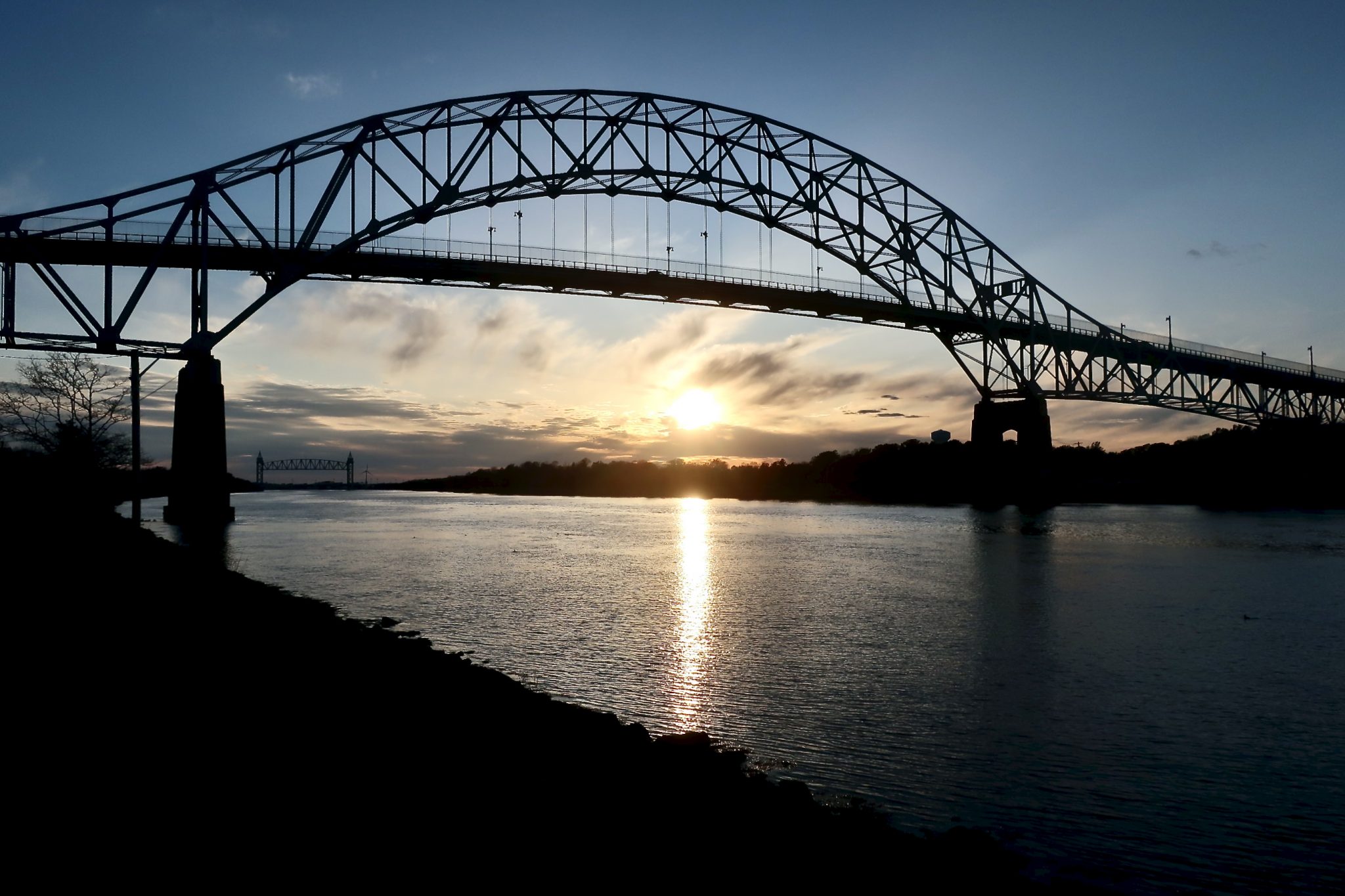 Cape Cod Canal, Bourne Bridge Sunset – Slideshow - Cape Cod Wave