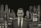 Bryan Cranston plays the host of a 1950s TV documentary in “Asteroid City.” (Pop. 87 Productions/Focus Features)