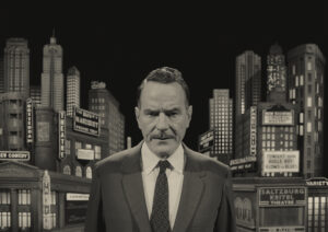 Bryan Cranston plays the host of a 1950s TV documentary in “Asteroid City.” (Pop. 87 Productions/Focus Features)