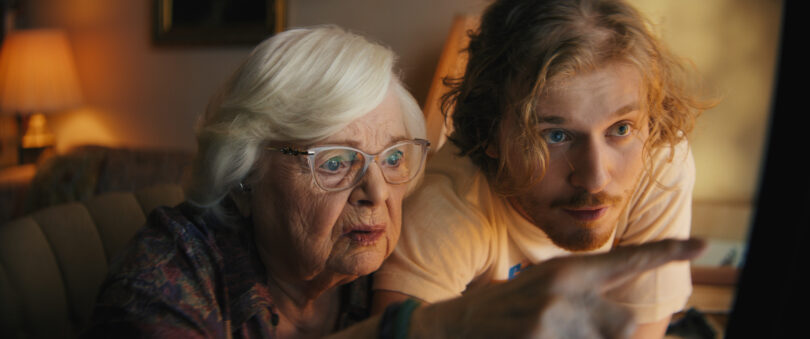 June Squibb and Fred Hechinger in a scene from “Thelma.” (Magnolia Pictures)