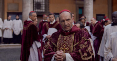 Ralph Fiennes stars in director Edward Berger’s “Conclave.” (Focus Features)