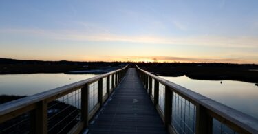 Boardwalk sunset