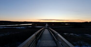 Boardwalk sunset