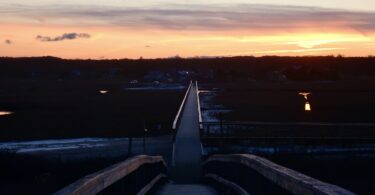 Boardwalk sunset