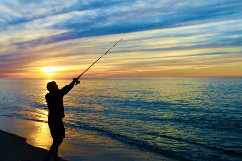 Sunset Fisherman