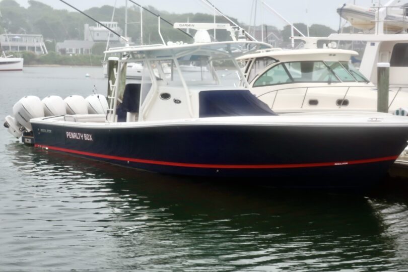 Drizzly Falmouth Harbor boats