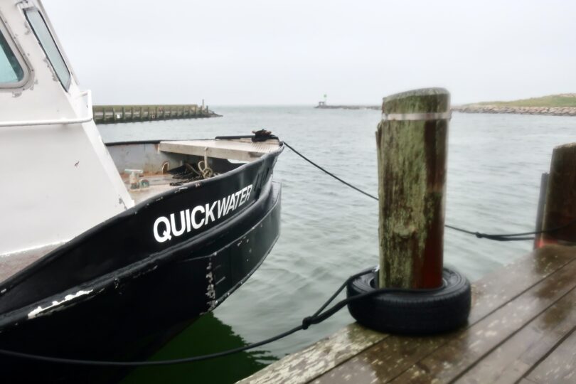 Drizzly Falmouth Harbor boats