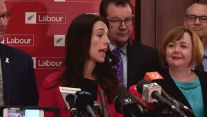 Jacinda Ardern appears in Prime Minister by Lindsay Utz and Michelle Walshe. Photo by Radio New Zealand