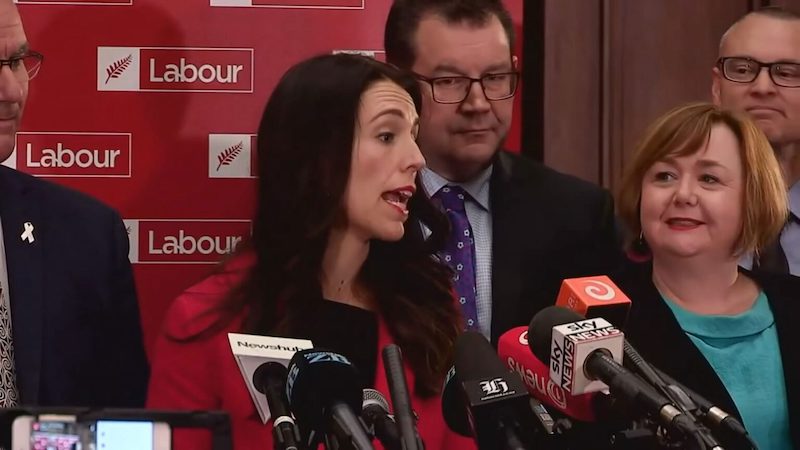 Jacinda Ardern appears in Prime Minister by Lindsay Utz and Michelle Walshe, an official selection of the 2025 Sundance Film Festival. Courtesy of Sundance Institute | photo by Radio New Zealand