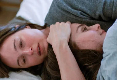 Renate Reinsve, left, and Inga Ibsdotter Lilleaas play sisters in Joachim Trier's "Sentamental Value." (Neon)