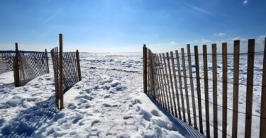 Frozen Chapoquoit Beach
