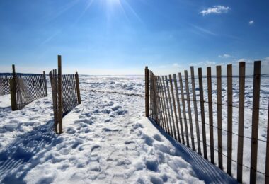 Frozen Chapoquoit Beach