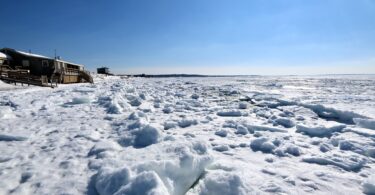 Frozen Chapoquoit Beach