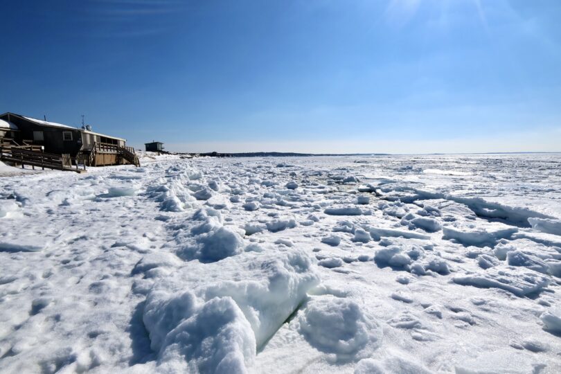 Frozen Chapoquoit Beach