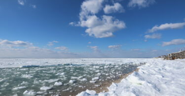 Frozen Chapoquoit Beach