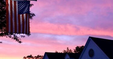 Main Street Falmouth sunrise