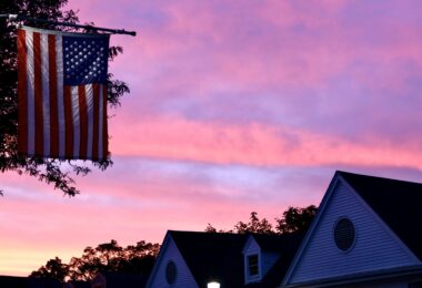 Main Street Falmouth sunrise