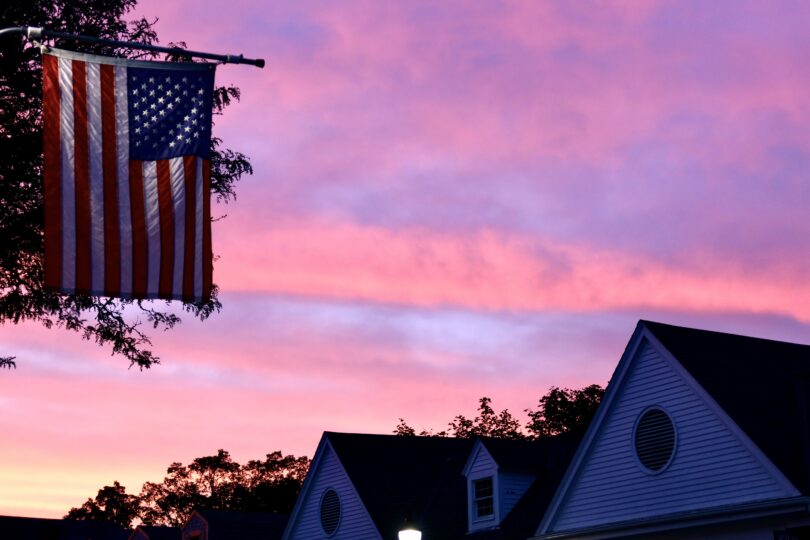 Main Street Falmouth sunrise