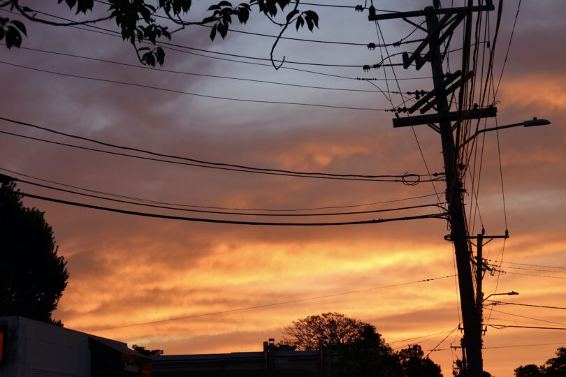 Main Street Falmouth sunrise
